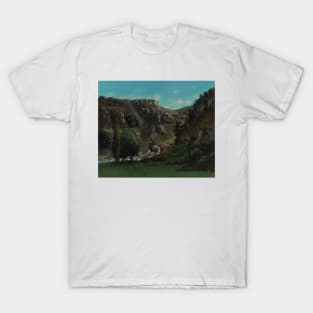 The Laloue Valley near Mouthiers-Haute-Pierre by Gustave Courbet T-Shirt